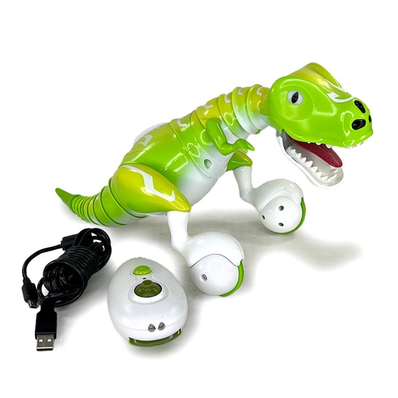 Zoomer Green Dino Rolling Interactive Toy - Picture 1 of 9